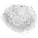 Wedding Pillow with Pink Flower for Marriage